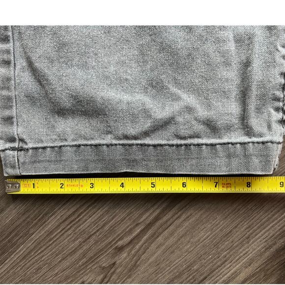 Vintage 80s Weekender Casual Gray Loose Pants Travel Elastic Drawstring Waist - Picture 13 of 14